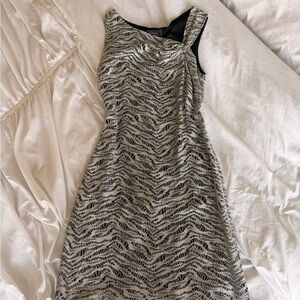 Dressbarn Elegant Black and silver Dress